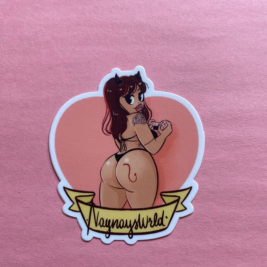 Gamer Girl Die Cut Sticker