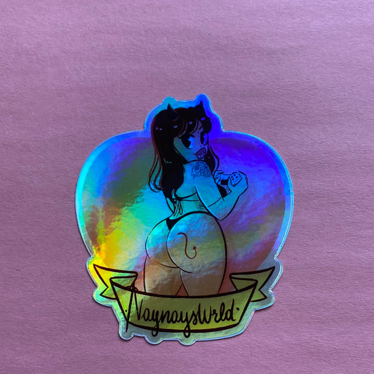 Gamer Girl Holographic Sticker Edition